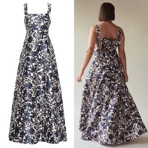 ML Monique Lhuillier Back Bow Gown Maxi Dress in Size 2